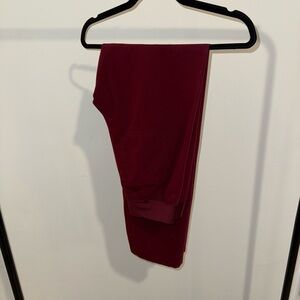 Figs Women’s Burgundy High Waisted Livingston Scrub Pants